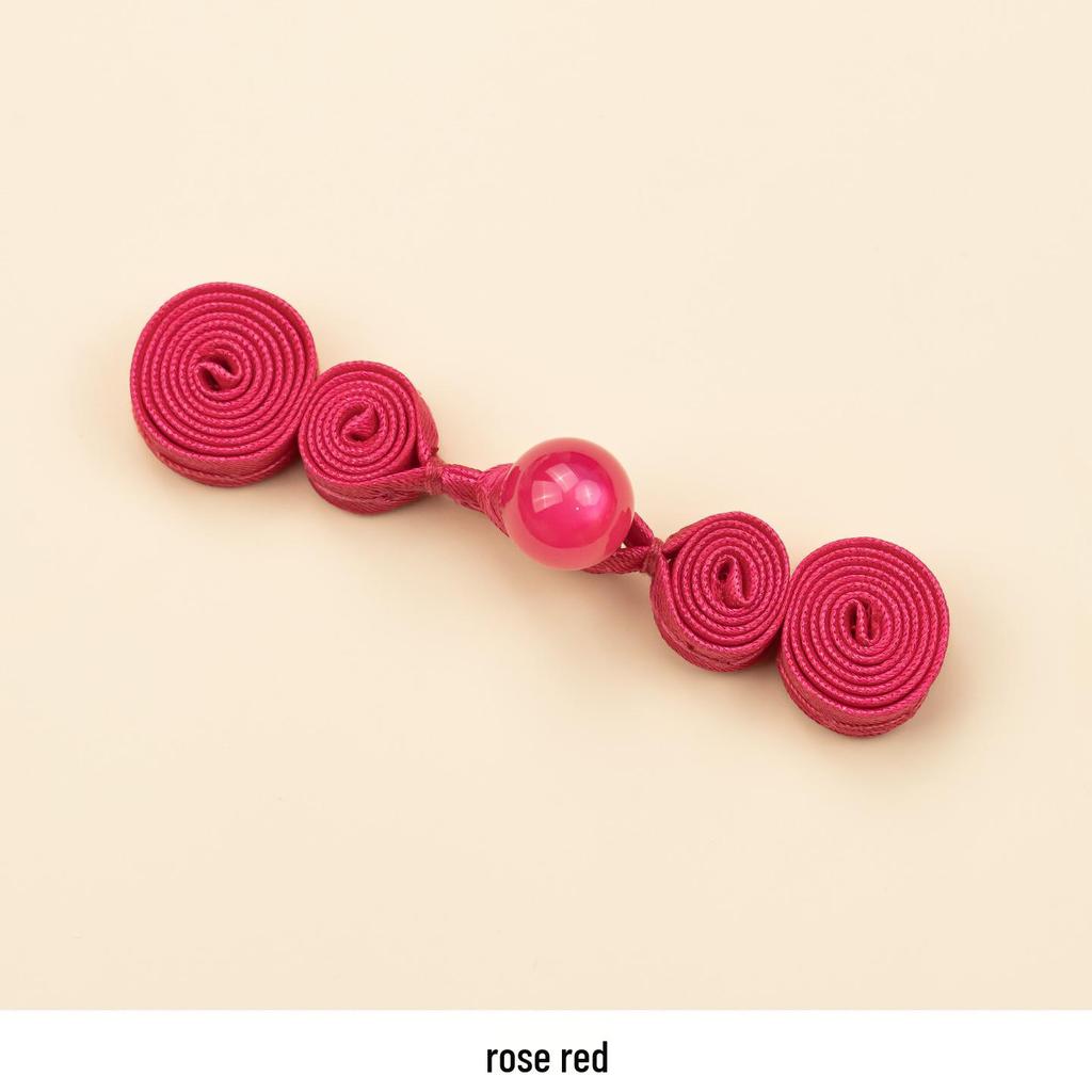 Hengmeihe Hand-Woven Cheongsam Jade Bead Gourd Buttons - Vintage Tang Suit Decorative Accessories