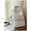 Japanese new high-value, fresh, sweet and sweet plaid backpack, lightweight and large-capacity backpack for junior high school students
