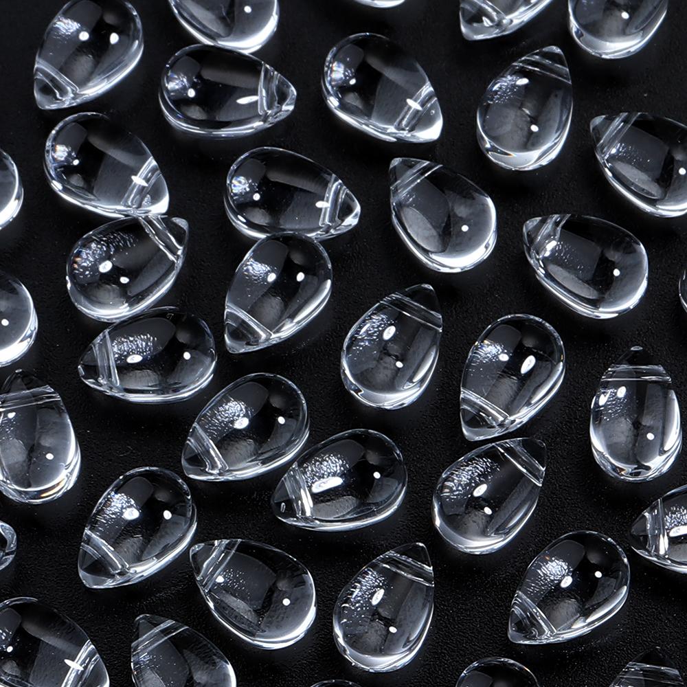 50pcs/lot 9x6mm Droplet Shaped Lampwork Beads Colorful Loose Spacer Glass Seed Beads For DIY Charm Necklace Earrings Accessories