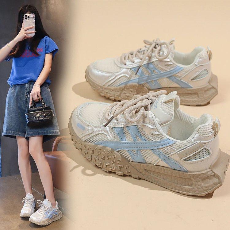 

Популярные летние дышащие сетчатые немецкие тренировочные кроссовки женские 2025 новые на толстой подошве универсальные легкие повседневные спортивные кроссовки кроссовки для папы 40 синий