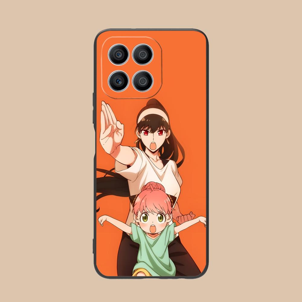 Anime Spy Family Mobile Phone Case for Honor 90 80 70 60 50 30 20 10 9 8 7 Pro S SE Lite 5G Colorful Printing Cover Luxury Cover