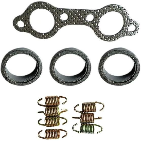 Exhaust Pipe Manifold Gasket Spring Rebuild Kit Replacement Fit For Polaris Ranger XP 800 4x4 EFI 2010-2012 5250091,7041687,7041789