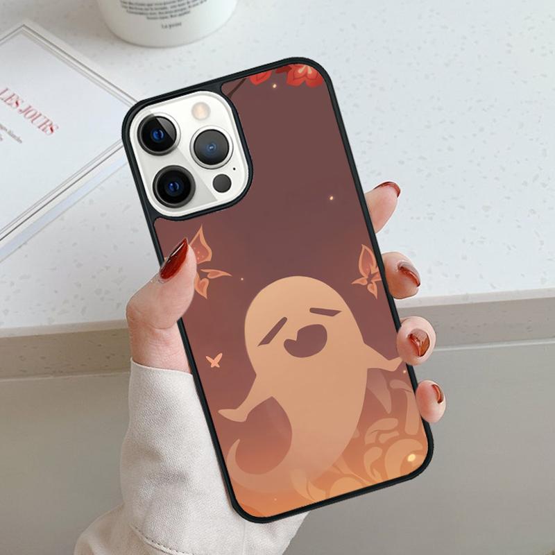 Cartoon Hu Tao Genshin Impact Phone Case For iPhone 17 Air 11 12 13 14 15 16 Pro Max Cover For iPhone 17 Air Max Plus