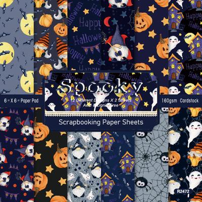 Halloween Pattern Paper Set, Decorative Paper For Card Making, Crafting, Scrapbooking, Decoration