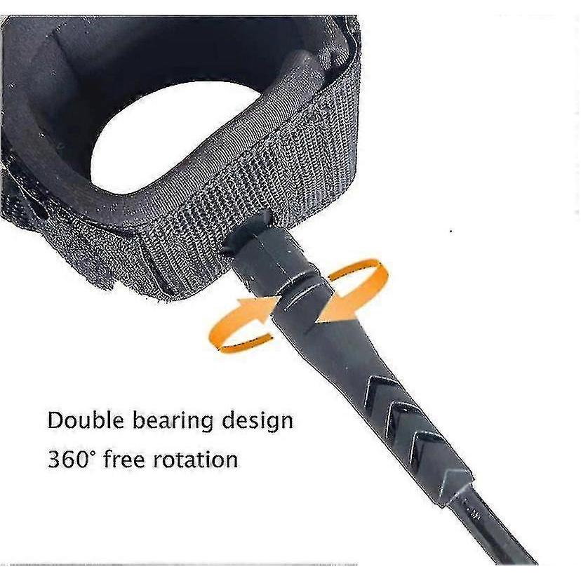 Surf Leash 10ft Surfboard Leash 6mm Wide Foot Sup Rope With Ankle Cuff