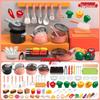 Kids' Educational Kitchen Play Set: Cutting Fruit & Tableware