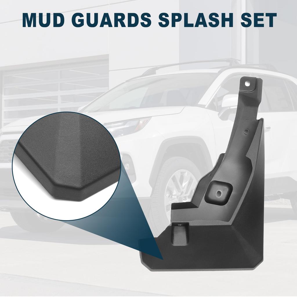 TUCKBOLD Mud Flaps Splash Guards for Toyota RAV4 LE XLE Limited Front Rear Side Mud Flaps Mounting Accessories 1 Set 2019-2024 &