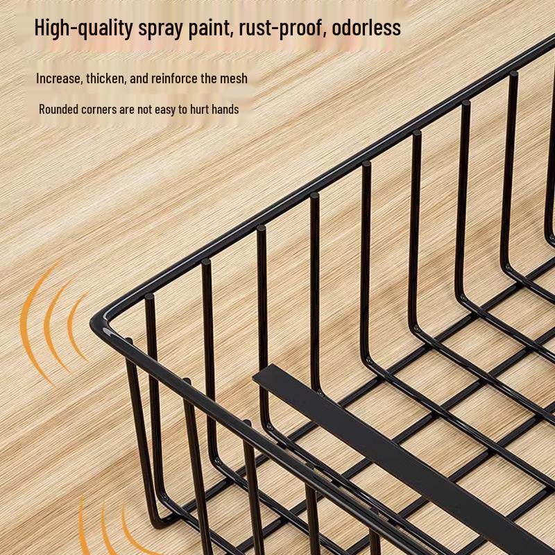 Under-Desk Hanging Basket: Space-Saving Shelf for Dorms and Wardrobes