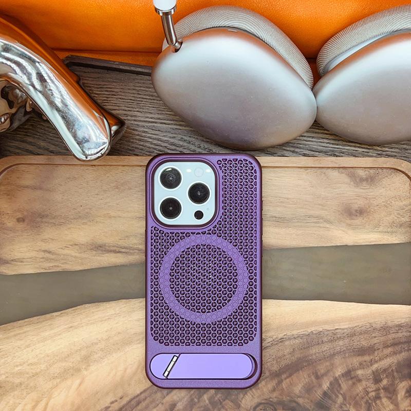 Die wabenförmigen Belüftungslöcher sind geeignet für die iPhone 14promax Handyhülle, iPhone13 Magnetischer 12 Ständer 14 Vollabdeckung