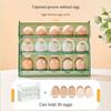 Flip-Style Egg Holder: Maximize Fridge Space with 30-Egg Capacity, Ideal Kitchen & Refrigerator Organizer