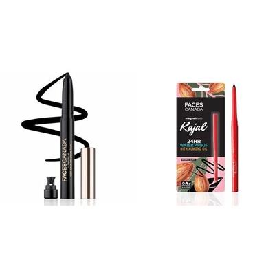 FACESCANADA Ultimepro Hd Deep Black Jednotahová tužka Kajal 1,4G & Magneteyes Kajal - černá, 0,35G, matný povrch