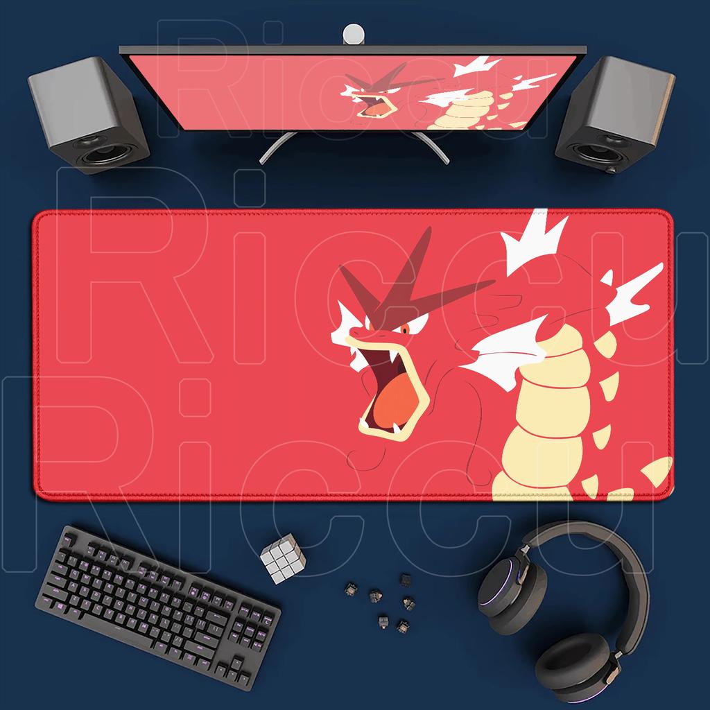 New Cool Anime Mouse Pad Ppokemon Gyarados Xmm Gaming Accessories Carpet Gamer Keyboard Desk Mat NonSlip Laptop Mousepad