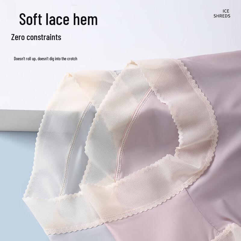 Tingmei Women's Plus Size High-Waist Seamless Antibacterial Briefs (4-Pack)