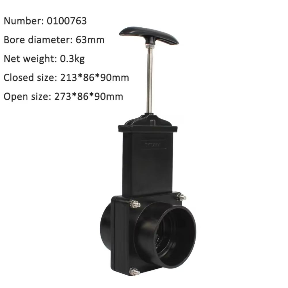 Plastic RV Sewage Collector Stainless Steel RV Modification Accessories  Gate Valve