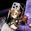 Game GI Gorou Mobile Phone Case for iPhone 17 16 15 14 13 12 11 X XR XS 8 7 Air Pro Max Plus White Translucent Colorful Cover