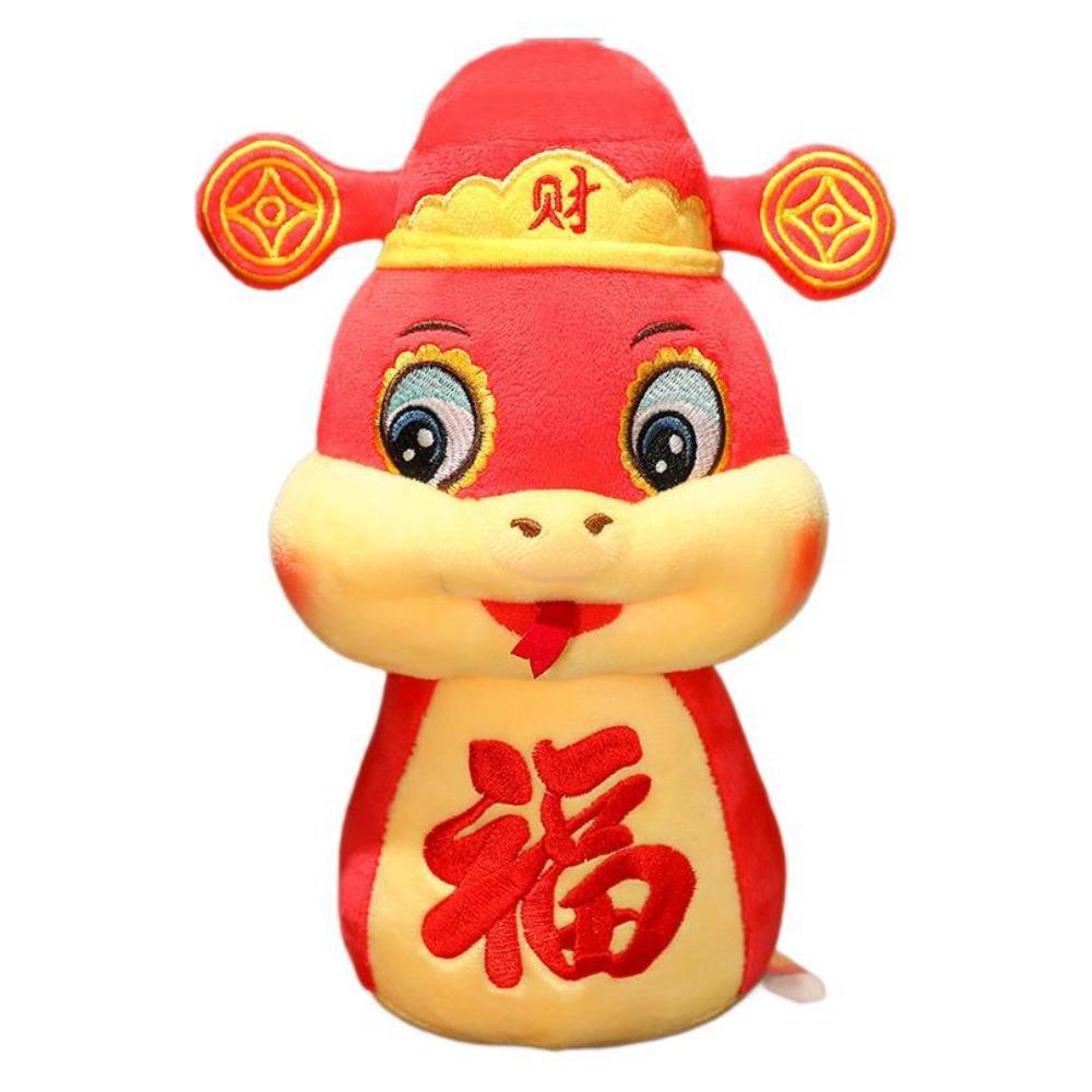 Cute 2025 Snake Year Mascot Toy Rich Snake Fortune Doll Lucky Snake Doll Plushies  Children