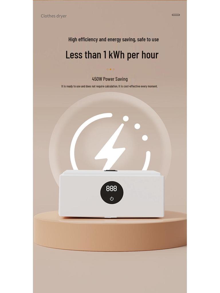 Smart Foldable Clothes Dryer: Quick-Drying, Convenient, Sterilizes Baby Clothes, Perfect for Dorms.