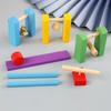 Wooden Domino Toys Institution Accessories Organ Blocks Dominoes Games Brain Thinking Training Kids Montessori Educational Toys