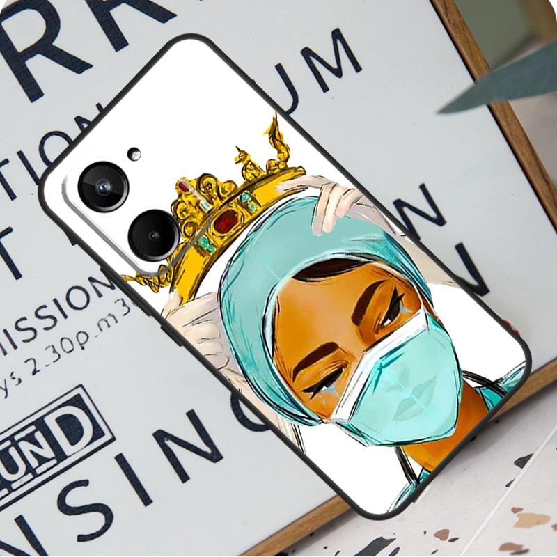 

Cartoon Medicine Doctor Nurse For Realme C31 C33 C35 C51 C53 C55 C67 GT5 GT Neo 6 9 10 11 12 Pro Plus C21Y C25s C30 Case Realme C55