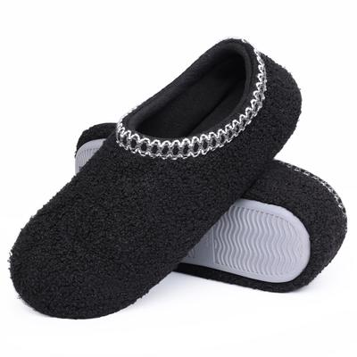 Mode Winter Lockere Slipper Indoor Flauschige Damenschuhe Mode Warme Fleece Hausschuhe Outdoor Geschlossen Damen Anti-Rutsch Fell Damenschuhe