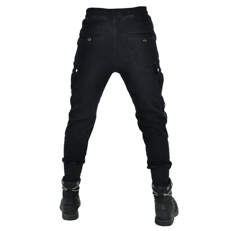 Motorcycle riding jeans casual locomotive anti-drop and windproof Kevlar tooling pants men's four-season protective gear adjustable