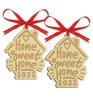 Darling Souvenir MADE WITH LOVE Home Sweet Home Ornamento de madeira personalizado Presente de inauguração Decoração de árvore de Natal Pacote de