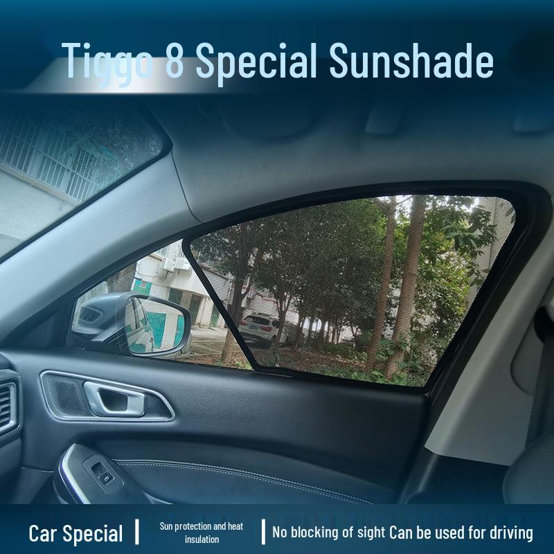 Magnetic Sunshade Screen for Chery Tiggo 8 - Heat Insulating Car Curtains