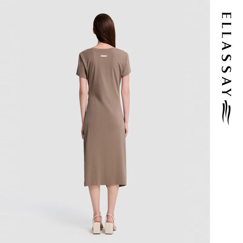 ELLASSAY 2026 Summer Cotton Blend A-line Short Sleeve Dress