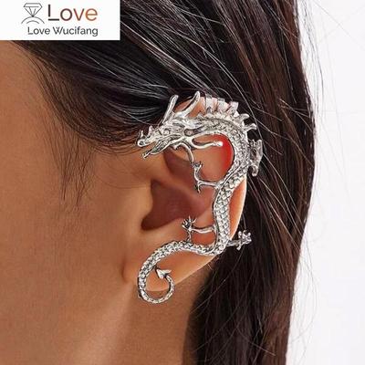Dragon Ear Clip Vintage Punk Jewelry Accessories Earrings For Women And Men Clip On Earrings Boucle Oreille Femme  Party