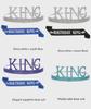 Men's Birthday King Crown and Sash Set - Party Hat Headdress for Cake Celebration