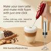 Electric Milk Frother Powerful Stainless Steel Drink Mixer Coffee Cappuccino Chocolate Foam Maker for Hot Drinks