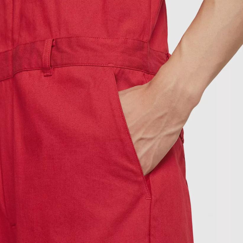 Nike SB France Skateboarding Egyszínű Alkalmi Overál Férfi Overál Campus-Red DM7701-636