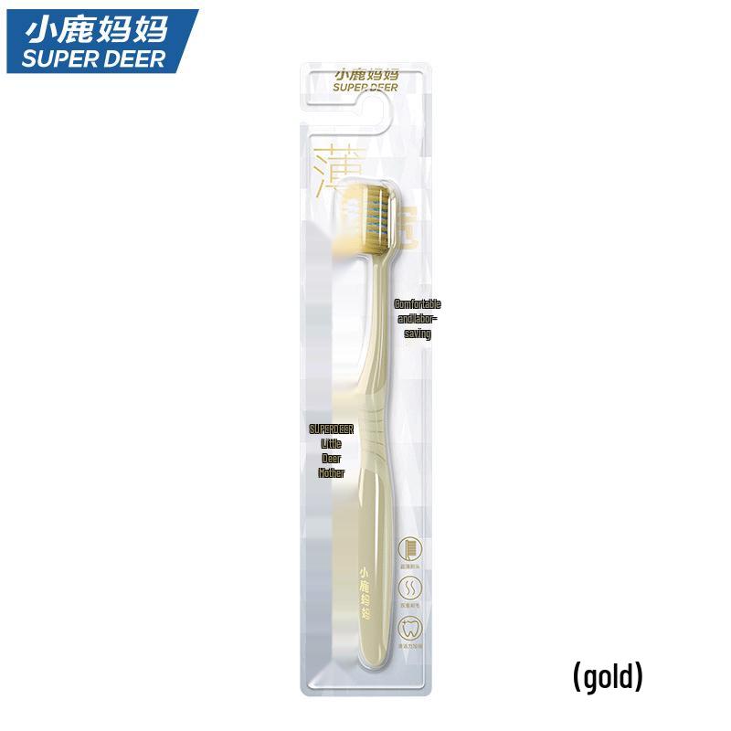 

Little Deer Mom Adult Soft Bristle Wide Head Toothbrush (3-Pack)