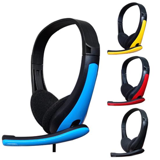 3.5mm Wired Stereo Gaming Headset Noise Canceling Lightweight Headphone with Mic