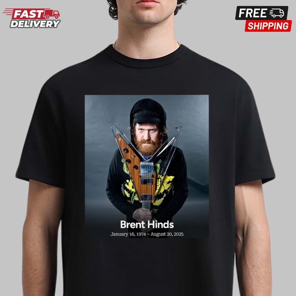 Brent Hinds Thank You for The Memories T-Shirt, Legend Metal 1974 - 2025 Shirt Unisex T-Shirt XXXL
