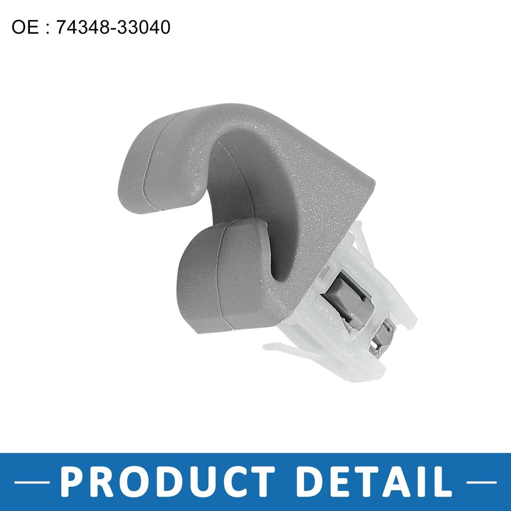 A ABSOPRO Sun Visor Hook Clip Sun Visor Bracket Hanger 74348-33040 Car Accessories Fits Toyota Camry 2007-2017 Set