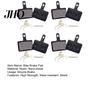 Low Attenuation Brake Pad 4 Pair Silent Bike Heat Dissipation Wear-resistant Resin Semi-metal Bicycle Disc MTB Ebike for M315.355.375.395.416.446.447