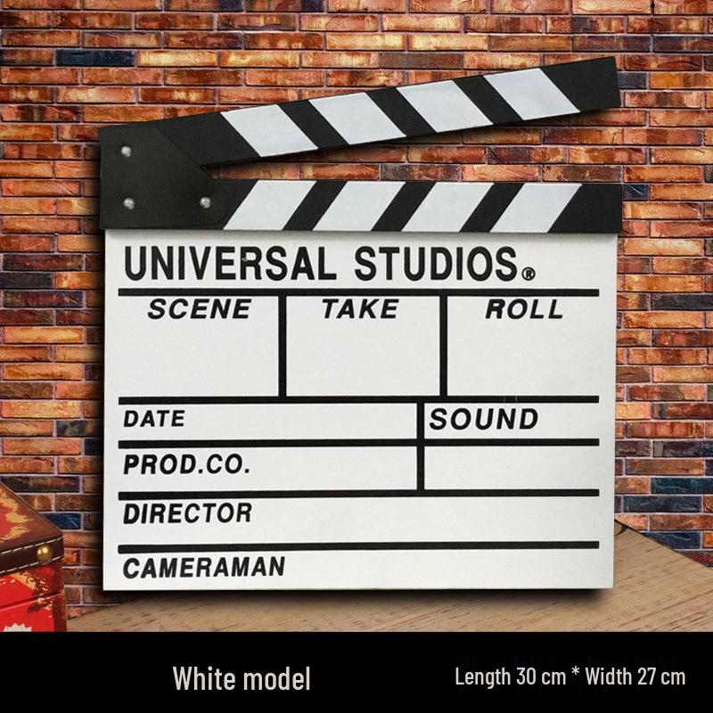 Black Wooden Director's Clapboard for Photography and Studio Props
