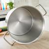 Premium Thickened Stainless Steel Stockpot with Compound Bottom, Sandblasted Finish for Commercial Use