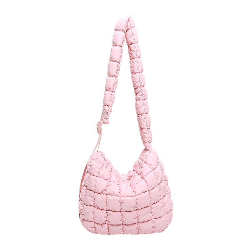 New pleated cloud bag large shoulder strap adjustable shoulder bag large capacity bubble tote messenger women's bag
