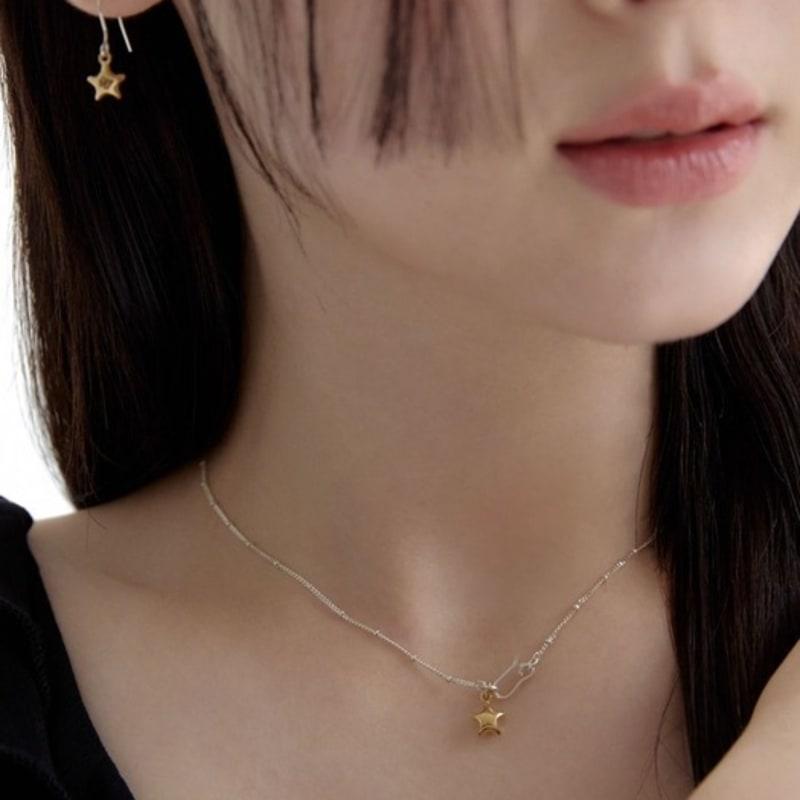 moi moi Star hook necklace (2 colors)