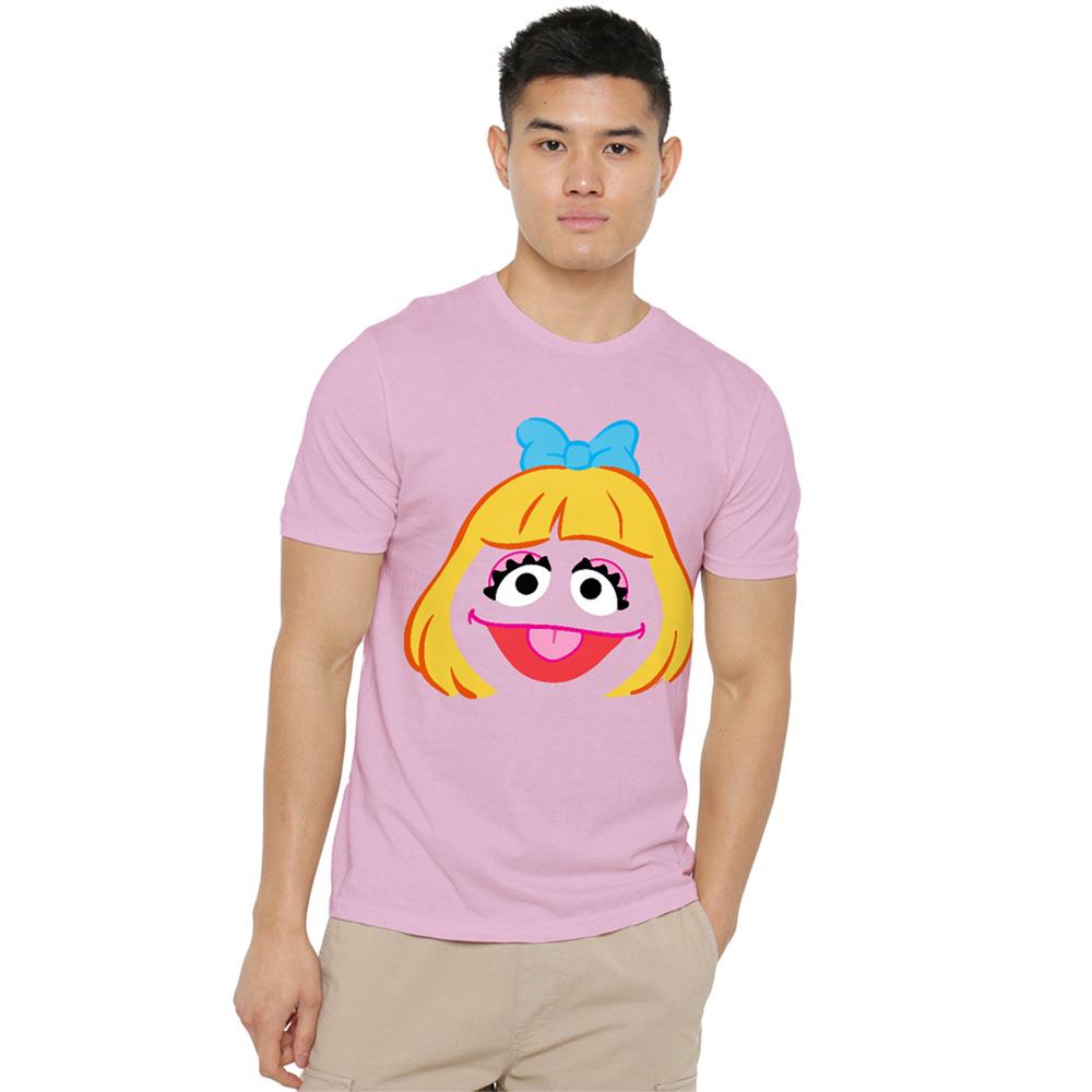 Sesame Street Unisex Adult Prairie Dawn Face T-Shirt
