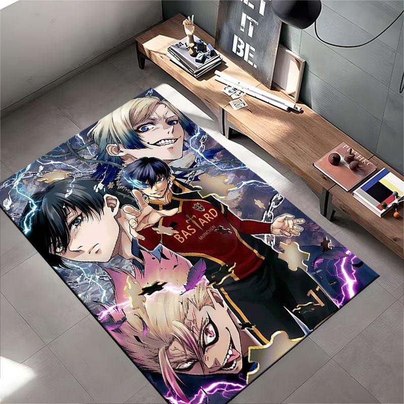 Anime Characters with Lightning Suitable As a Non-slip Mat for the Living Room or Bedroom Sofa