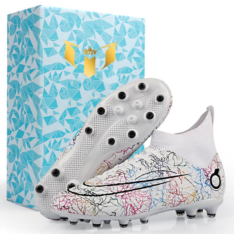 Mandarin Duck Adult Football Shoes Men's High-top Men's and Women's Children's TF Broken Nails Long Nails AG Artificial Grass Training Shoes