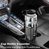 Car Cup Holder Expander with Adjustable Offset Base, All Purpose Cupholder Extender for car with Expandable, Univeral for Most Popular Large Travel