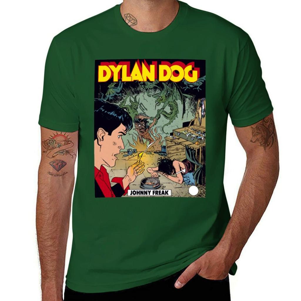 T-shirt DYLAN DOG abbigliamento estivo neri sublimi pesanti abbigliamento uomo