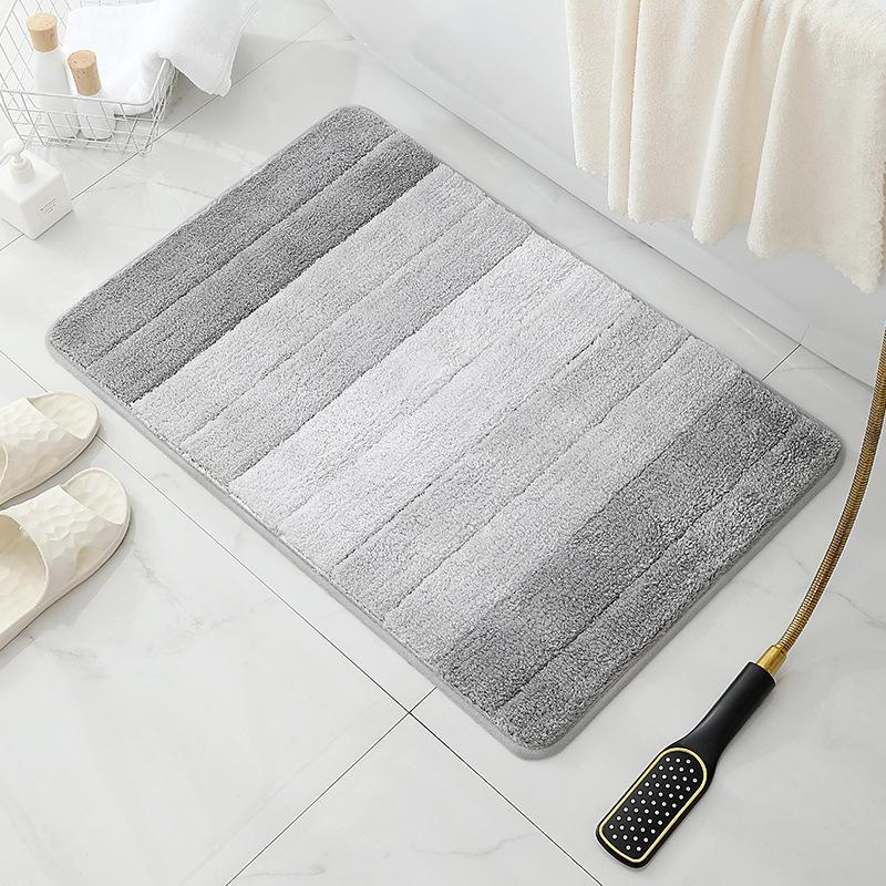 

Elegance Bathroom Rugs Non Slip Ultra Soft Bath Mat Quick Drying and Water Absorbent Bath Carpet for Bedroom Floor Living Room 400MMx600MM сірий колір