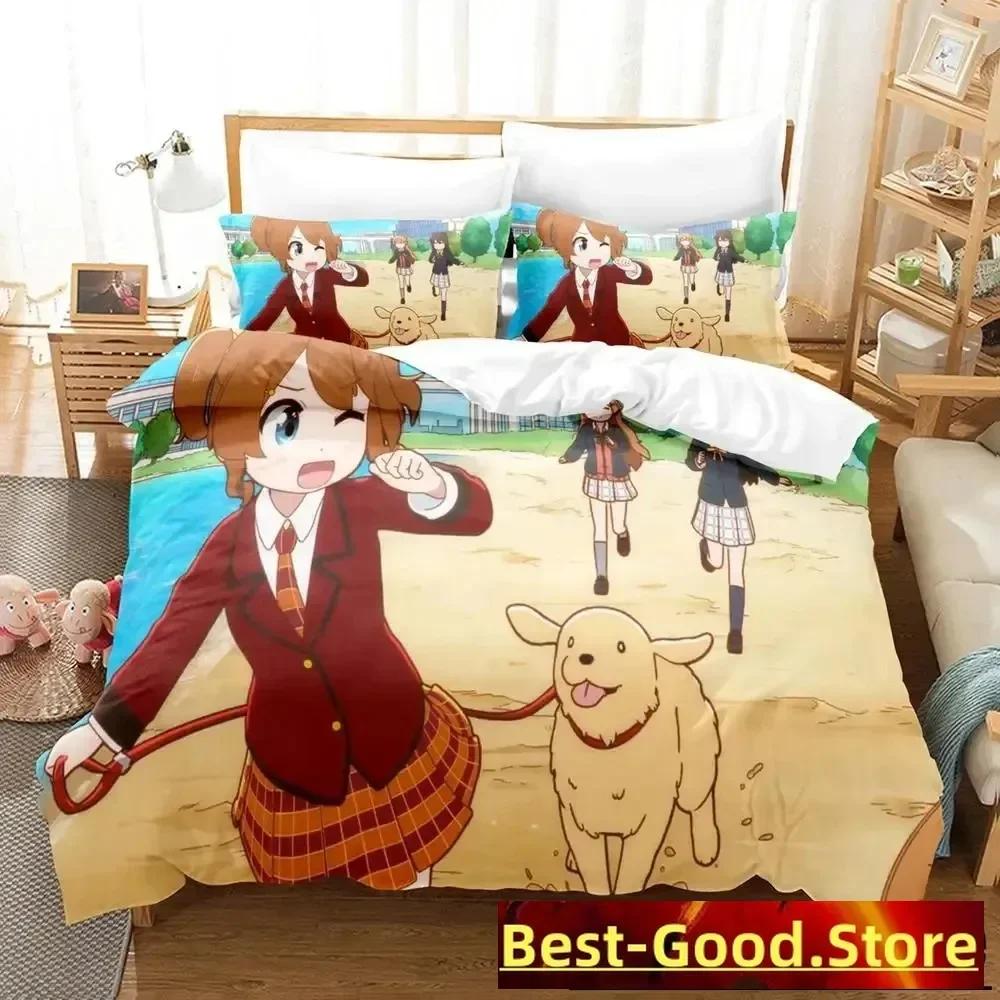 Anime Nijiyon Animation Printed Bed Set Duvet Cover Pillowcase Bedding Set Bed Linen Sheet Quilt Cover Full Queen King Size
