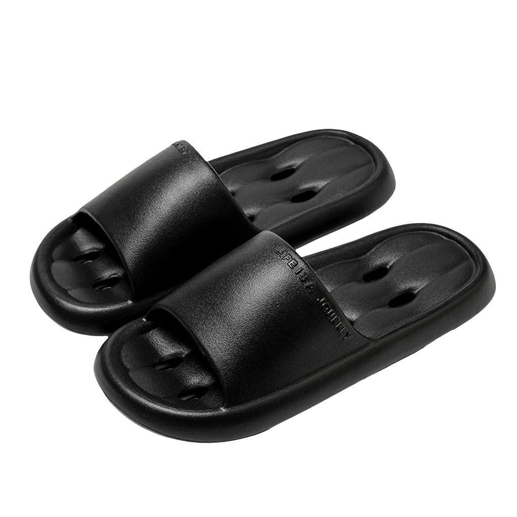 Pantoufles de Spa Ouvertes Unisexes pour Couple Salle de Bain Support de Voûte Plantaire Couleur Unie Chaussures Pantoufles Plates Pour Femmes