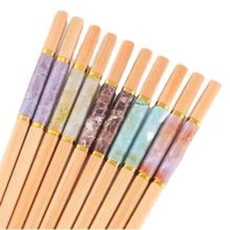 Kamelie Haushalt Keramik Essstäbchen, 10-Paar Set